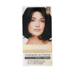 Coloración en Crema con Keratina + Colágeno - Castaño Oscuro Tono 3