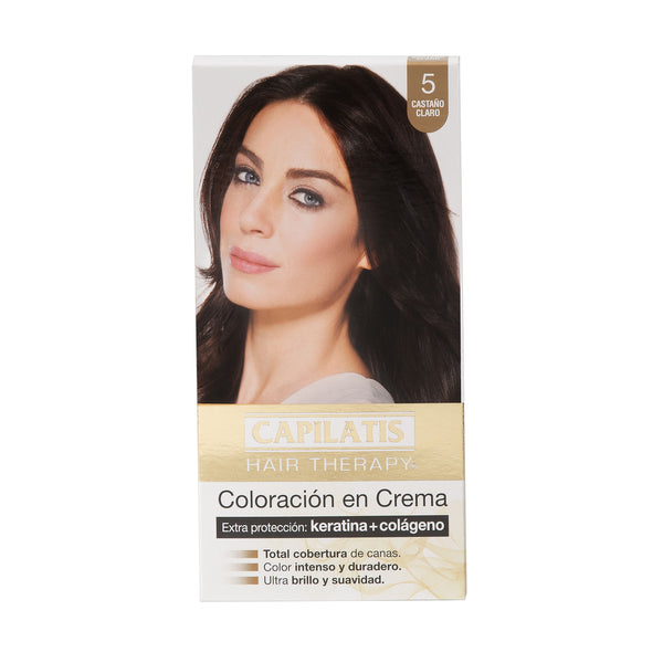 Coloración en Crema con Keratina Castaño /5