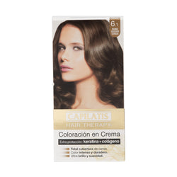 Coloración en Crema con Keratina Rubio Oscuro Ceniza /6.1