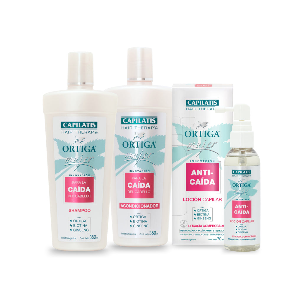 Set Ortiga Mujer Shampoo+Acond+Loción Tónica