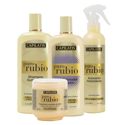 Set Puro Rubio Shampoo+Acond+Tto.+Spray Aclarante